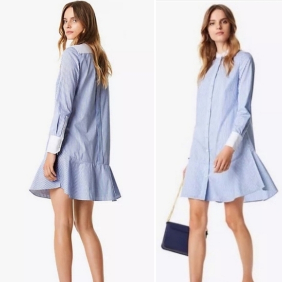 Tory Burch Dresses & Skirts - Tory Burch Cora Dress Ombre Striped  Shirting Shirtdress Womens Size 14 New $368